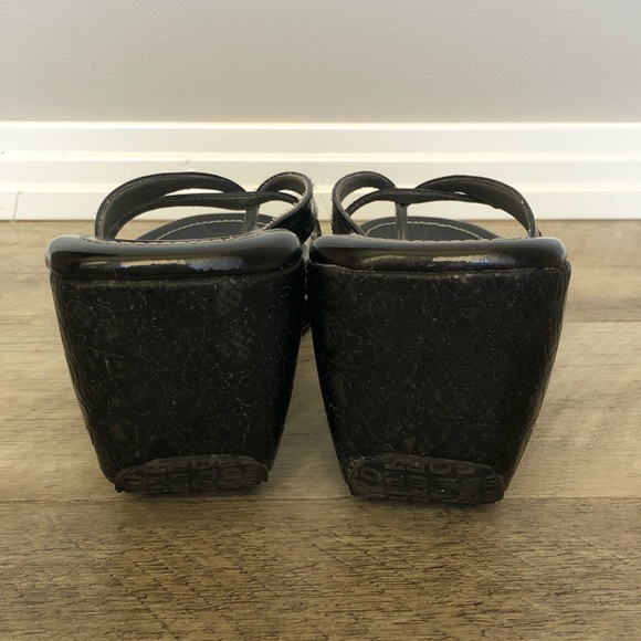 BEBE wedge sandals - Picture 3 of 4